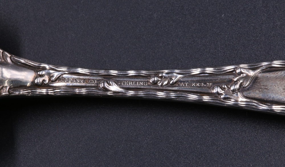 Tiffany & Co., Sterling Silver Fork & Spoon, Wave Edge Pattern, 1884, 5.5 oz