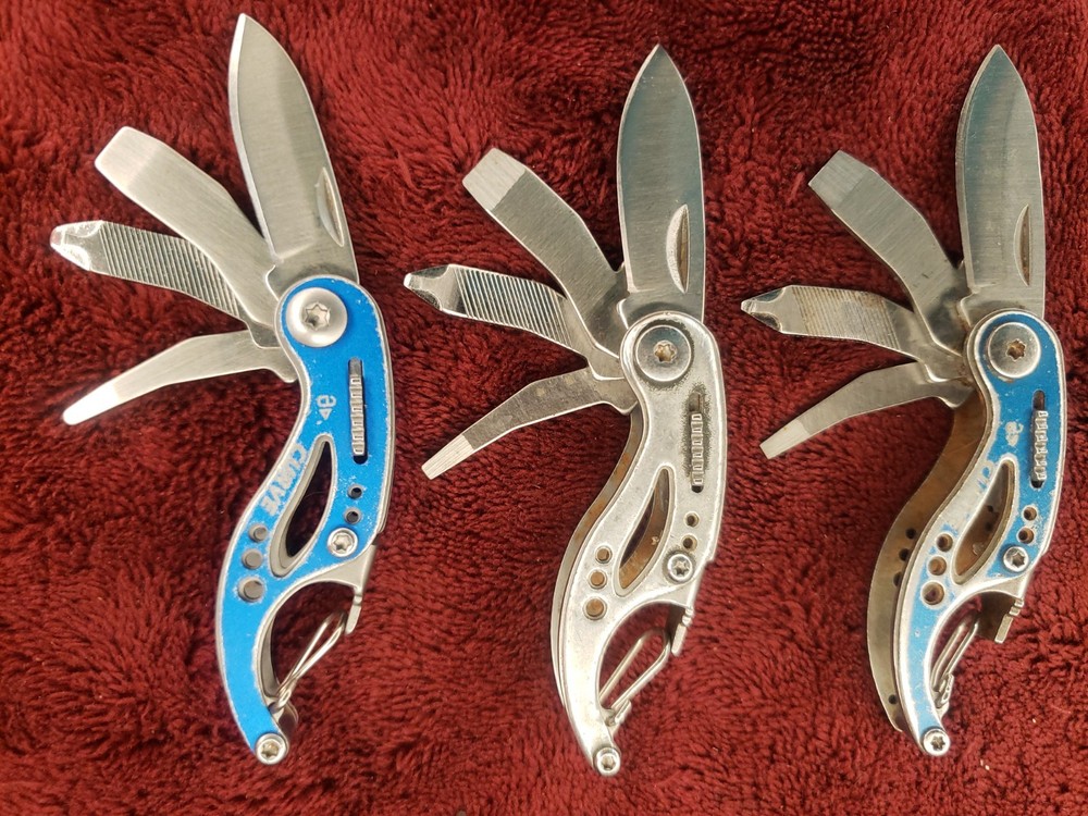 🔪 Lot 3 Gerber Multi Tool Curve multiplier 2 Blue 1 Silver