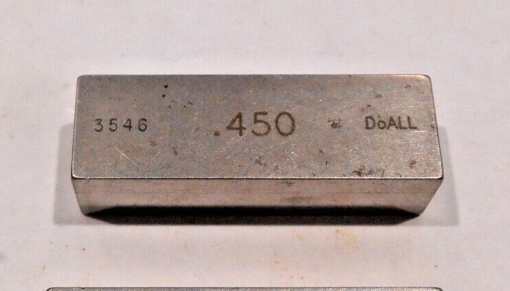 .450 Rectangular Steel Gage Block. DoALL