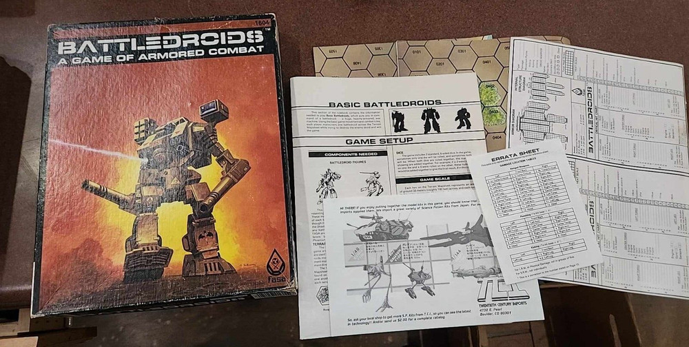 FASA Battletech: Core Box Set Battledroids 1604 First Edition Incomplete