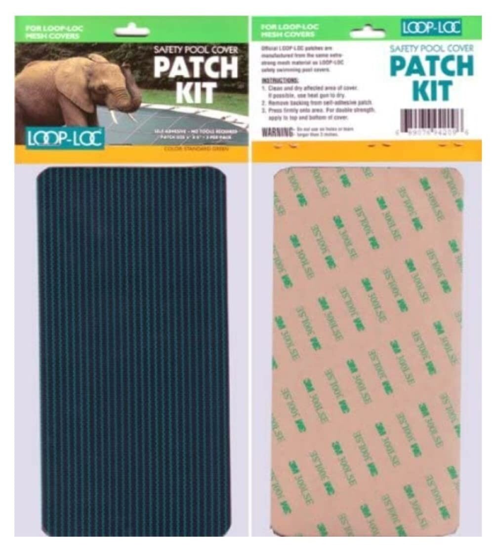 Loop-Loc Safety Cover Patch Kit - Green Mesh - 3 Patches
