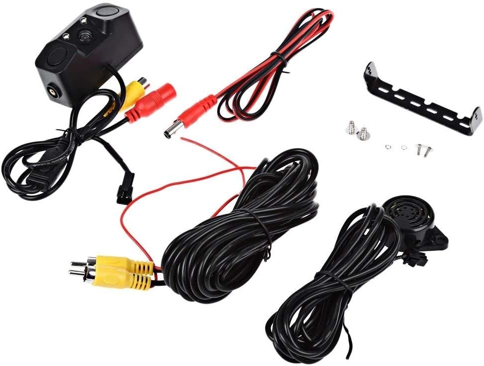Dual Radar Sensor Backup Camera with Waterproof Design for Easy Installation