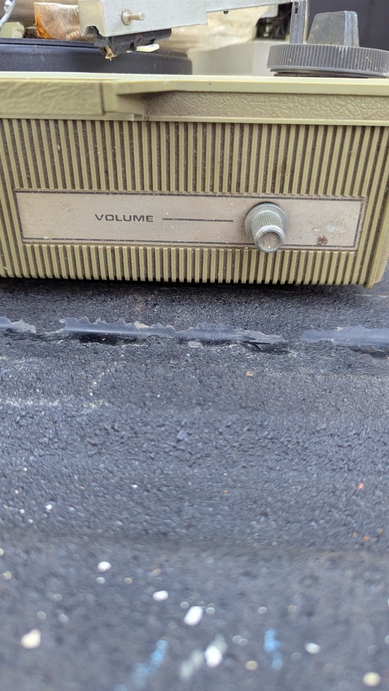 Vintage General Electric Portable Record Player Solid State Automatic Parts Repa