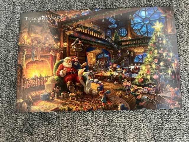 Thomas Kinkade Studio Postcard Santa's Workshop