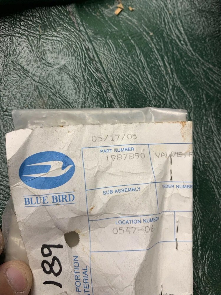 BLUE BIRD 1987890 VALVE