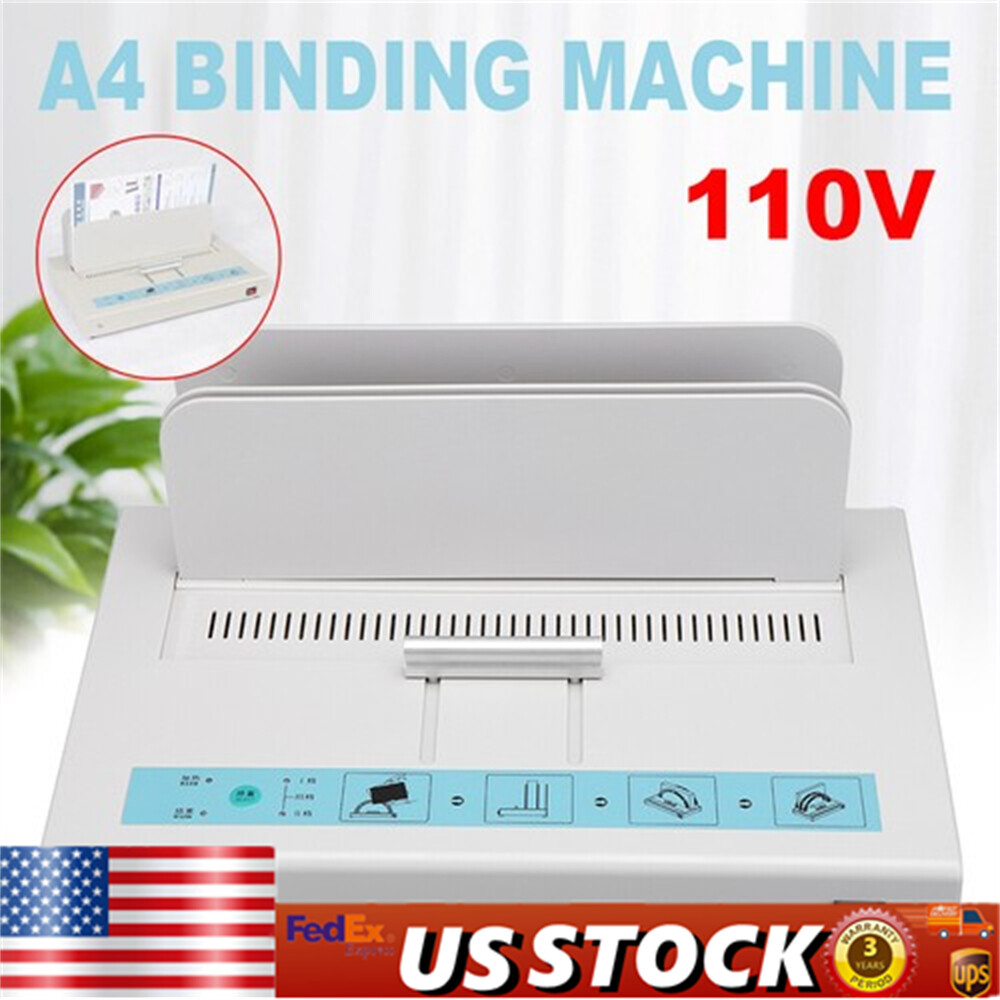 Thermal Binding Machine, 110V Hot Glue Binding Machine A4 Document Heat Binder
