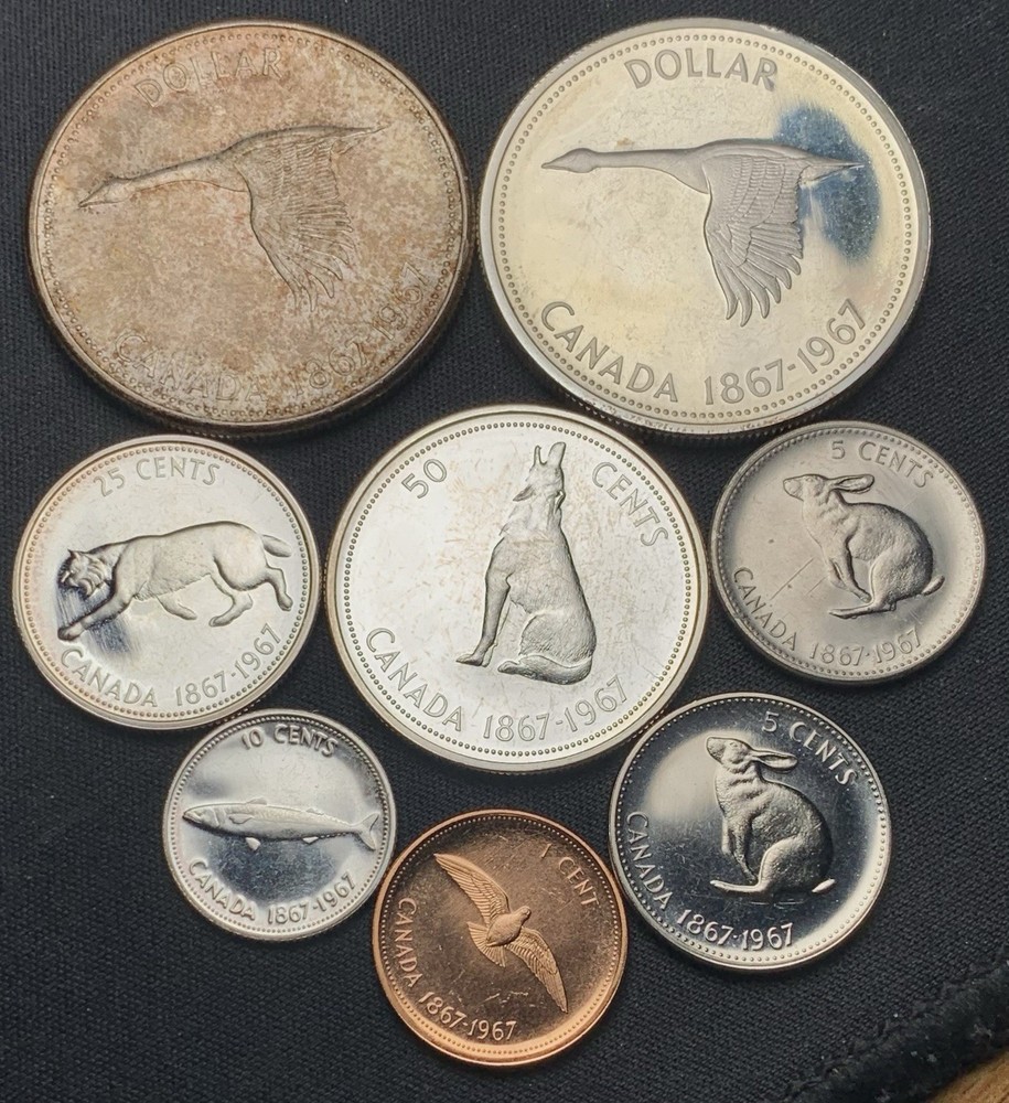 1967 Canada Proof Set In Original Set - Original Toned