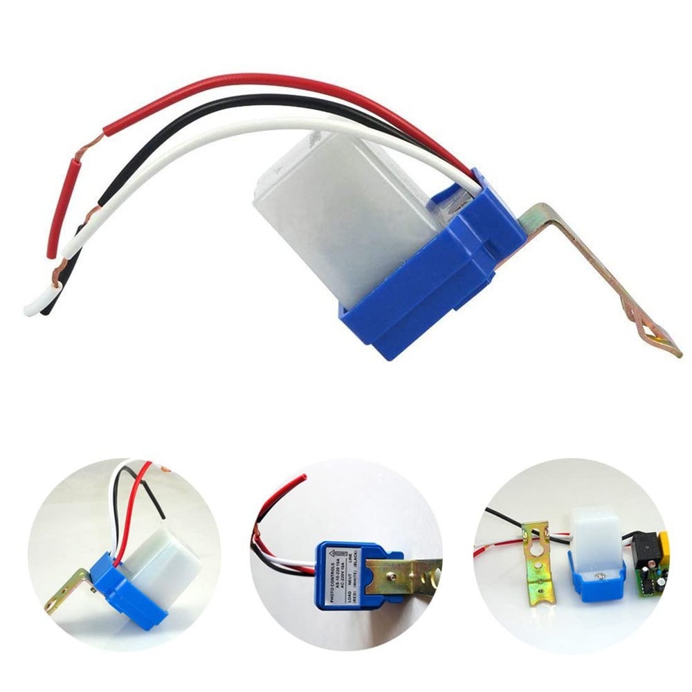 3 Pcs IP54 Light Sensor Switch - Automatic Dusk to Dawn Control for 12V Systems