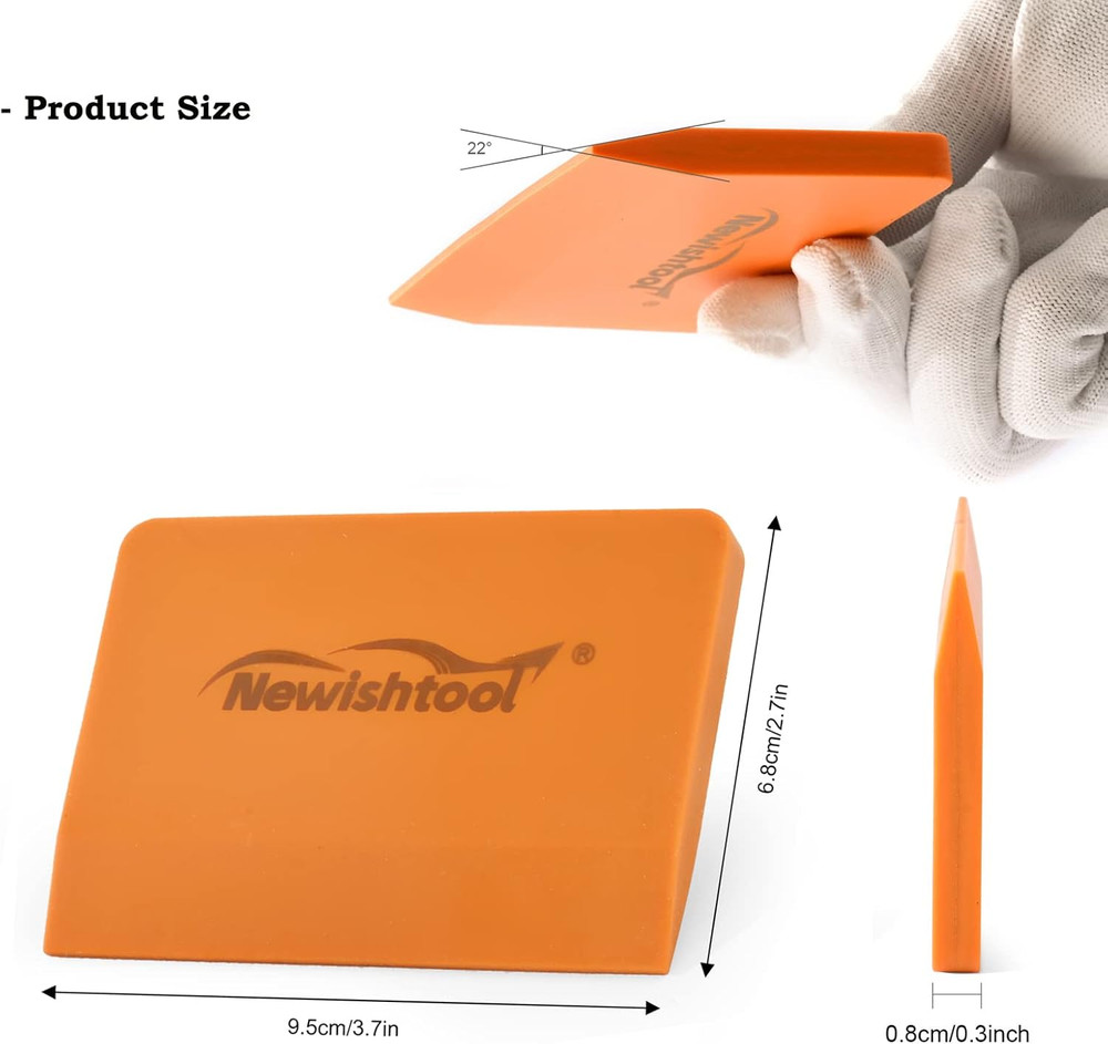 Soft Silicone Small Squeegee for Vinyl, 2 PCS PPF Tools Window Tinting V-Blad...