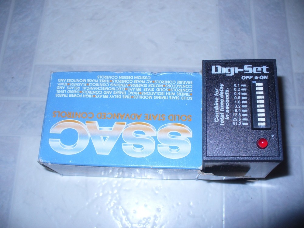 *NEW* SSAC / SOLID STATE ADVANCED CONTROLS TDMH24DL TIME DELAY RELAY 24VDC 10AMP