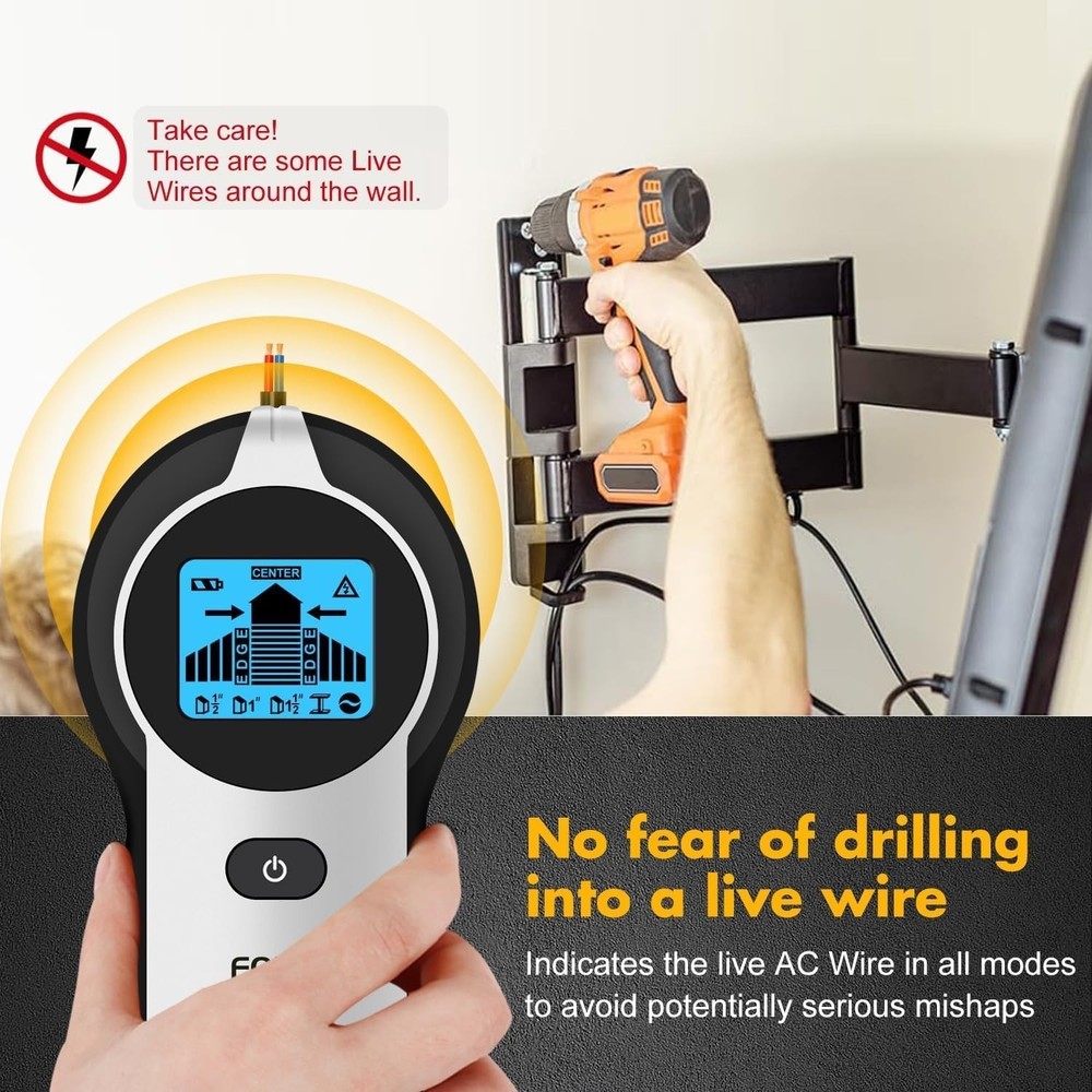 Stud Finder Wall Scanner 5 in 1 Blue