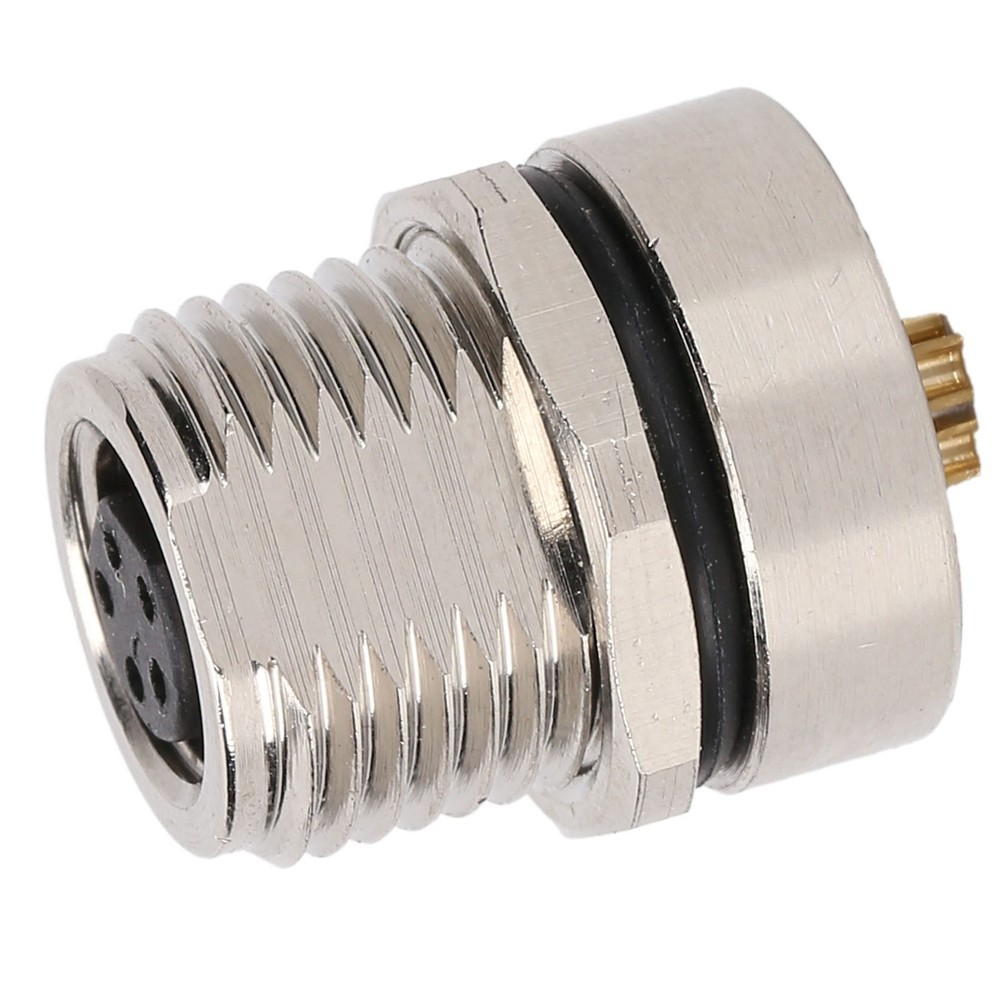 M8FS5 Panel Mounted Socket M8 IP67 Connector 5pin Plug Adapter Connector❀