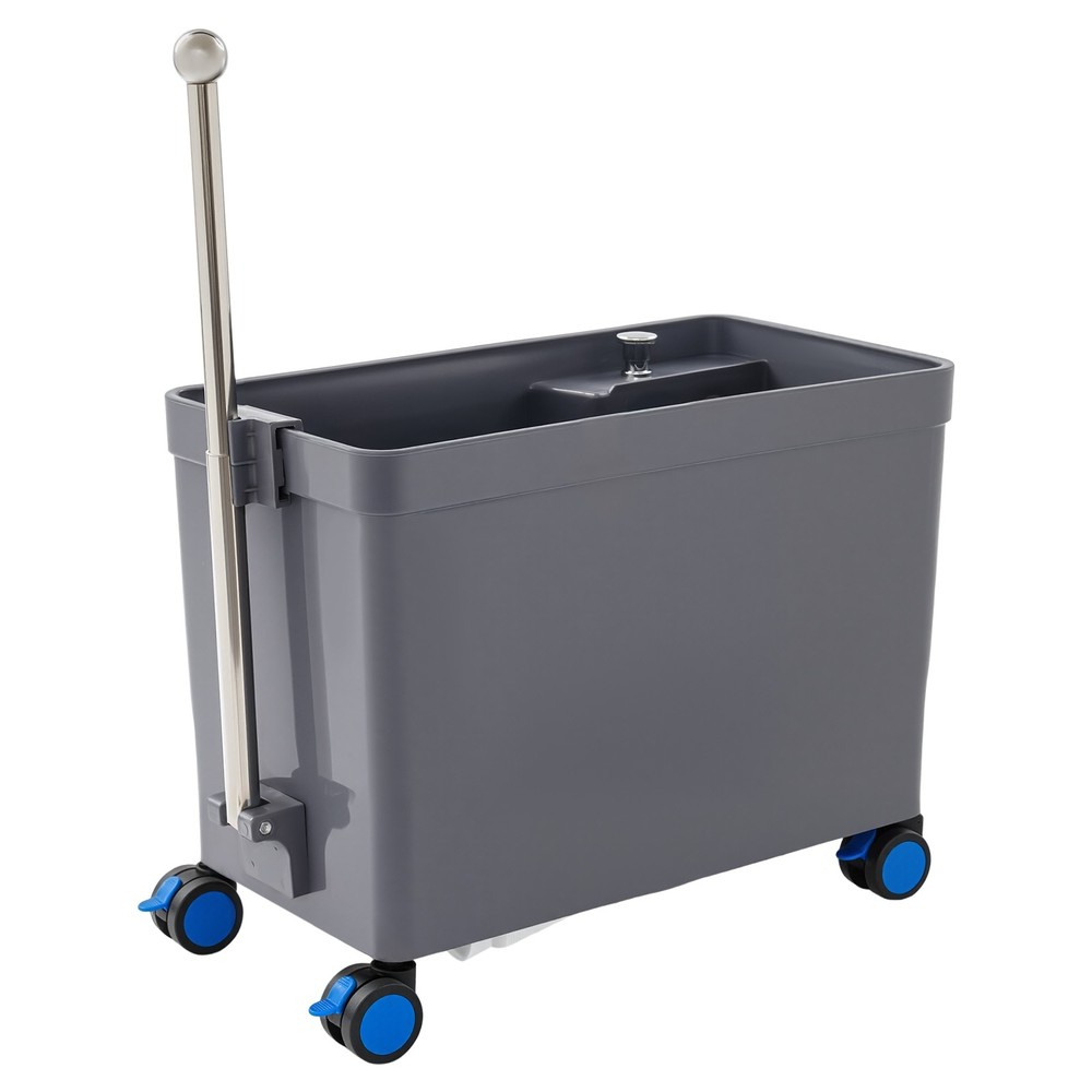 Floor Mop Sink with Wheels Multi-Functional Retractable Handrail for Bathroom