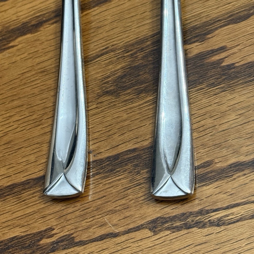Oneida Lincoln 2 Serving Fork Spoon 8 1/2” Stainless Flatware