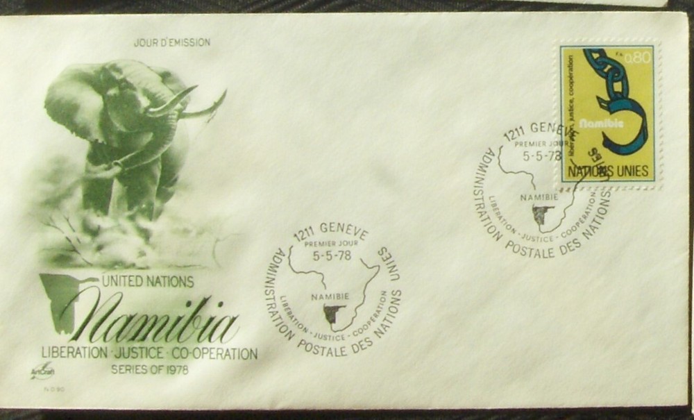 FDC  United Nations NAMIBIA, Geneva 5/1978 (1-62)