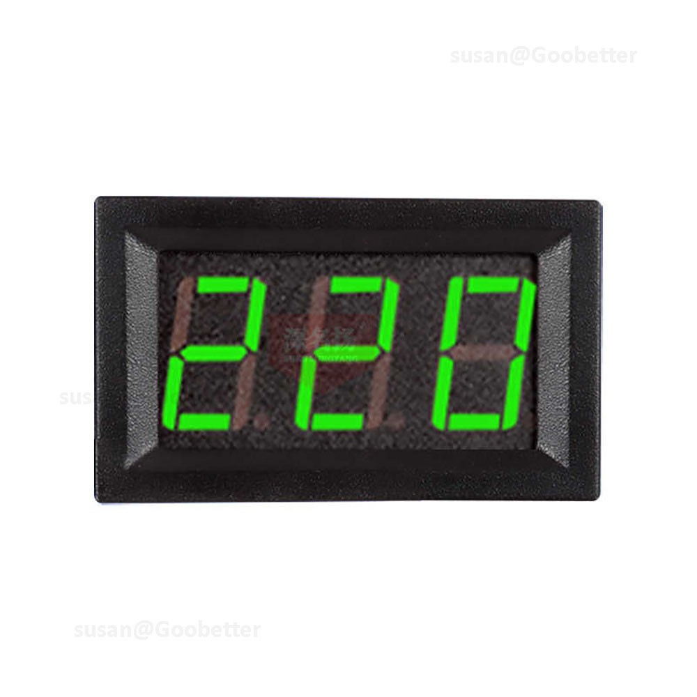0.56'' 2-wire Mini AC 70-500V Voltmeter LED Panel 3-Digit Display Voltage Meter