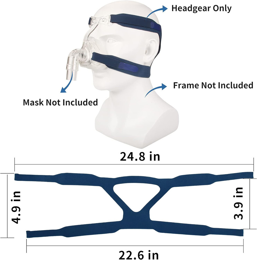 Universal Replacement Headgear for Full Mask, Replace Part CPAP Ventilator He...