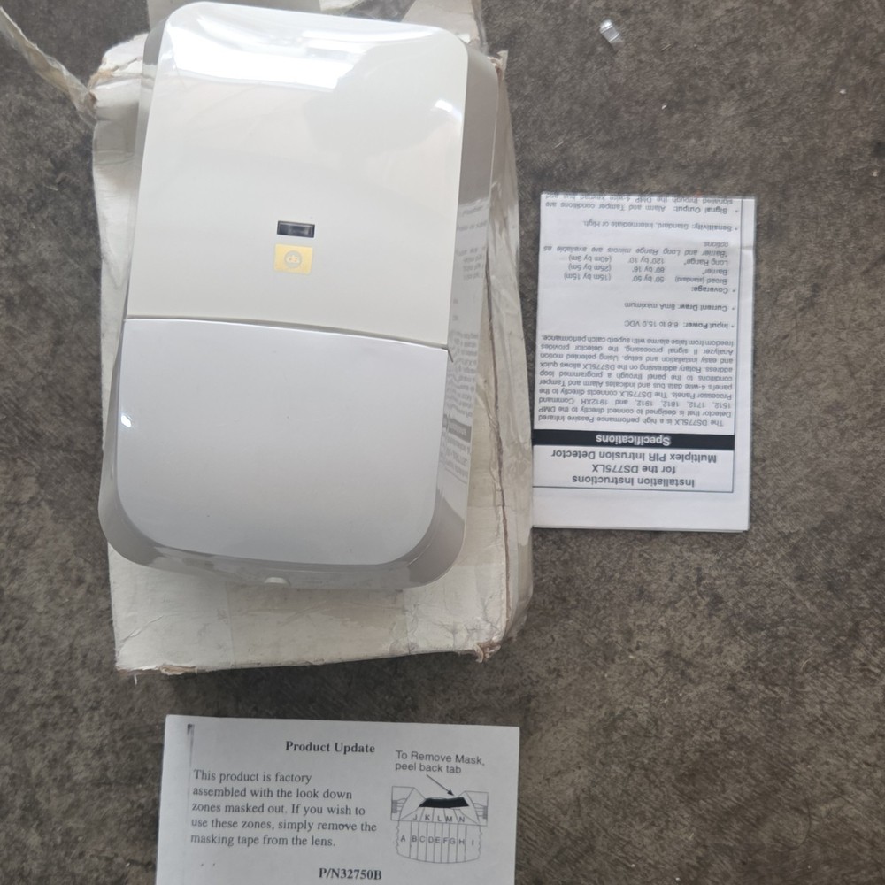 Detection Systems DS775LX Motion Detector with Box and papers