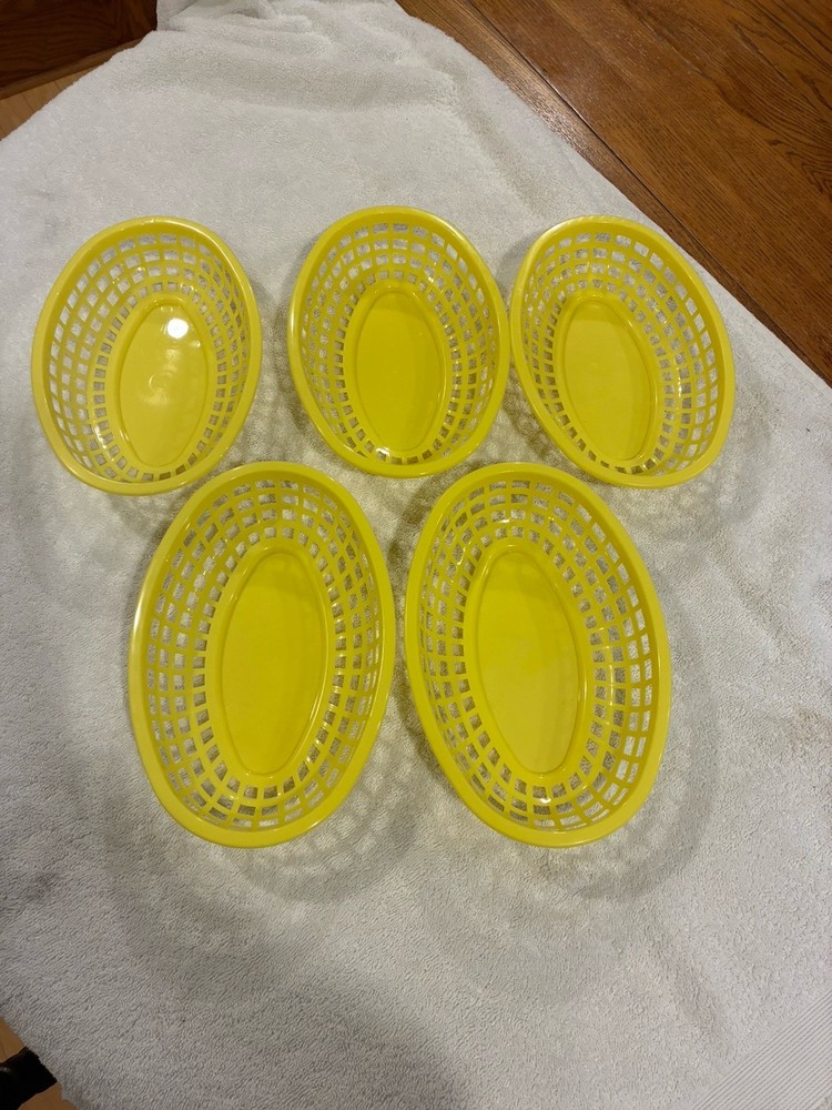 TABLECRAFT YELLOW OVAL BASKETS