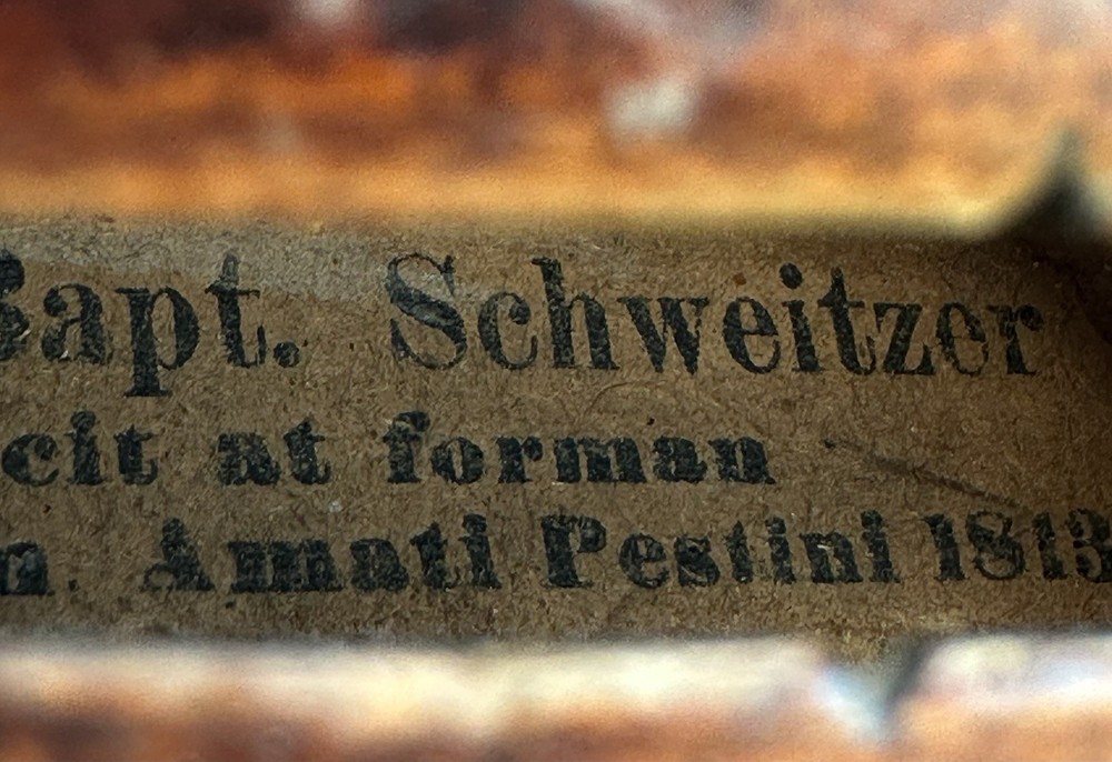 Old 1900ca Schweitzer model Violin 4/4