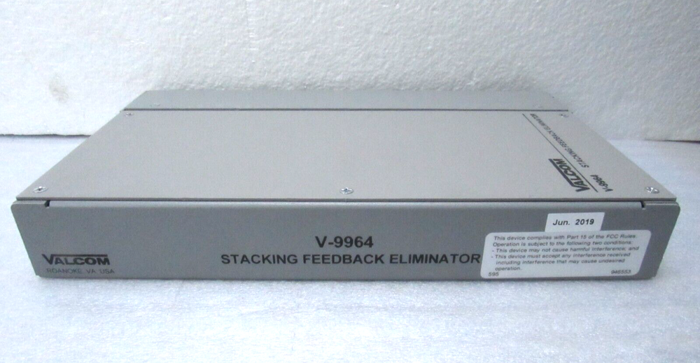 Valcom V-9964 Stacking Digital Feedback Eliminator [CTOKT]