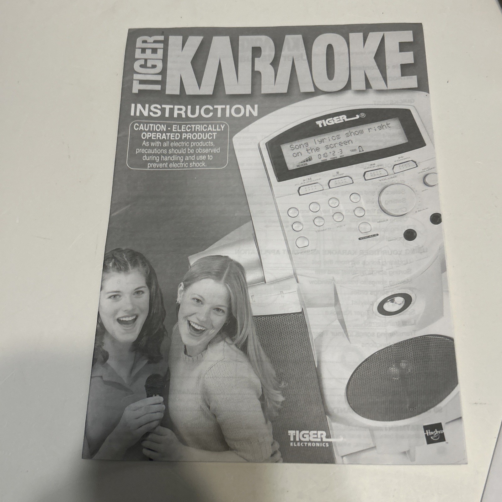 Tiger Portable Karaoke Machine Model 599810000 Vocal & Spatial Effects RCA USB