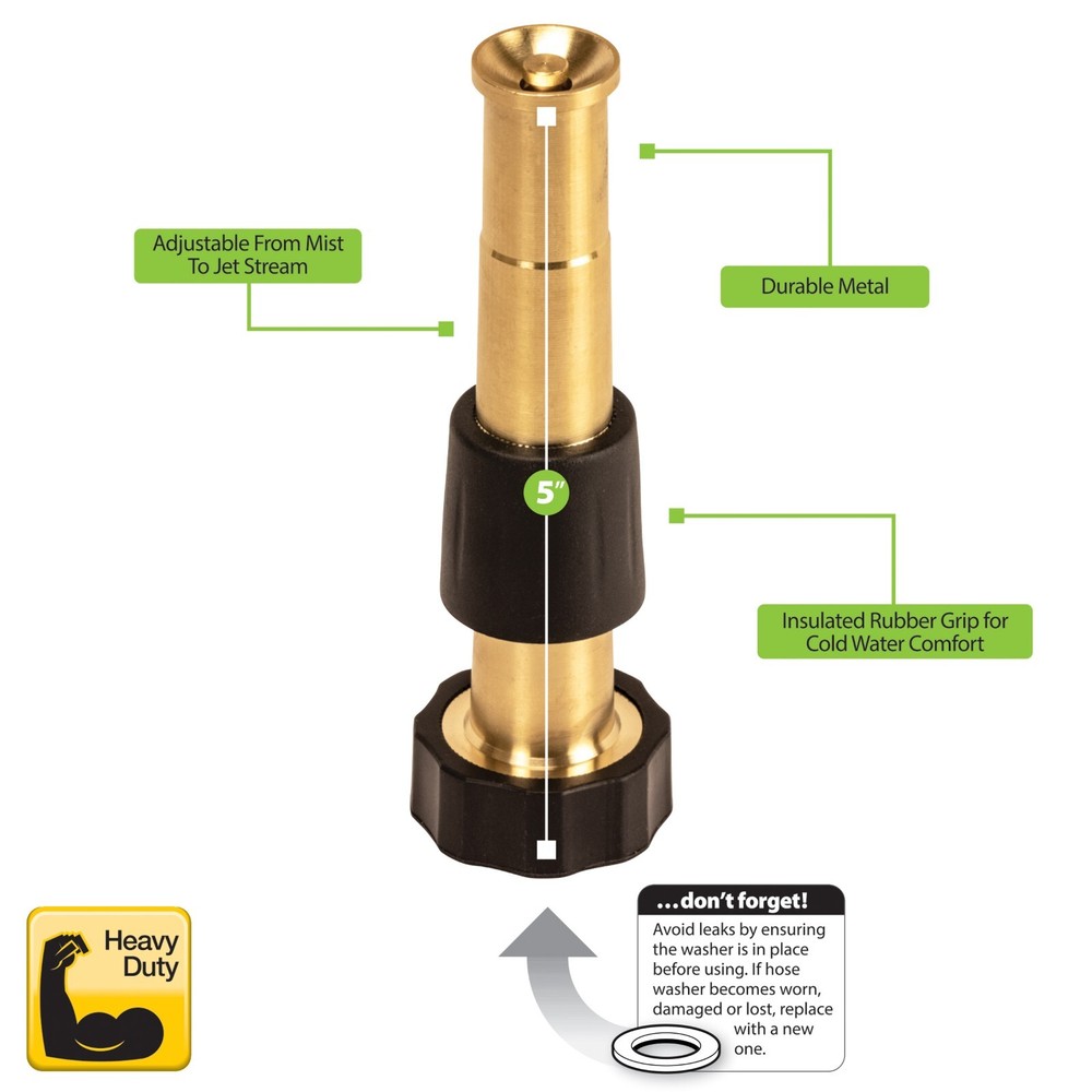 melnor 5″ Brass Twist Nozzle (2 Pack)