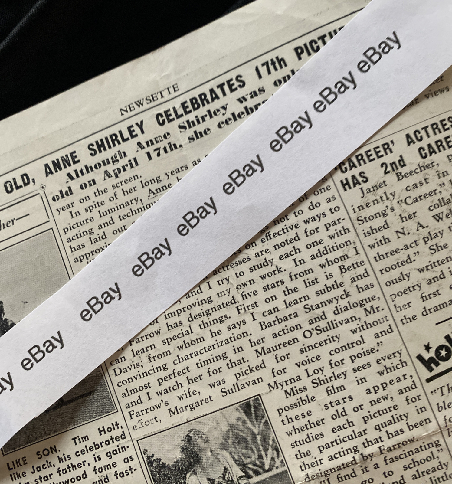 MIDTOWN NEWSETTE Vintage 1939 Movie Newspaper CLAUDETTE COLBERT Cary Grant MORE