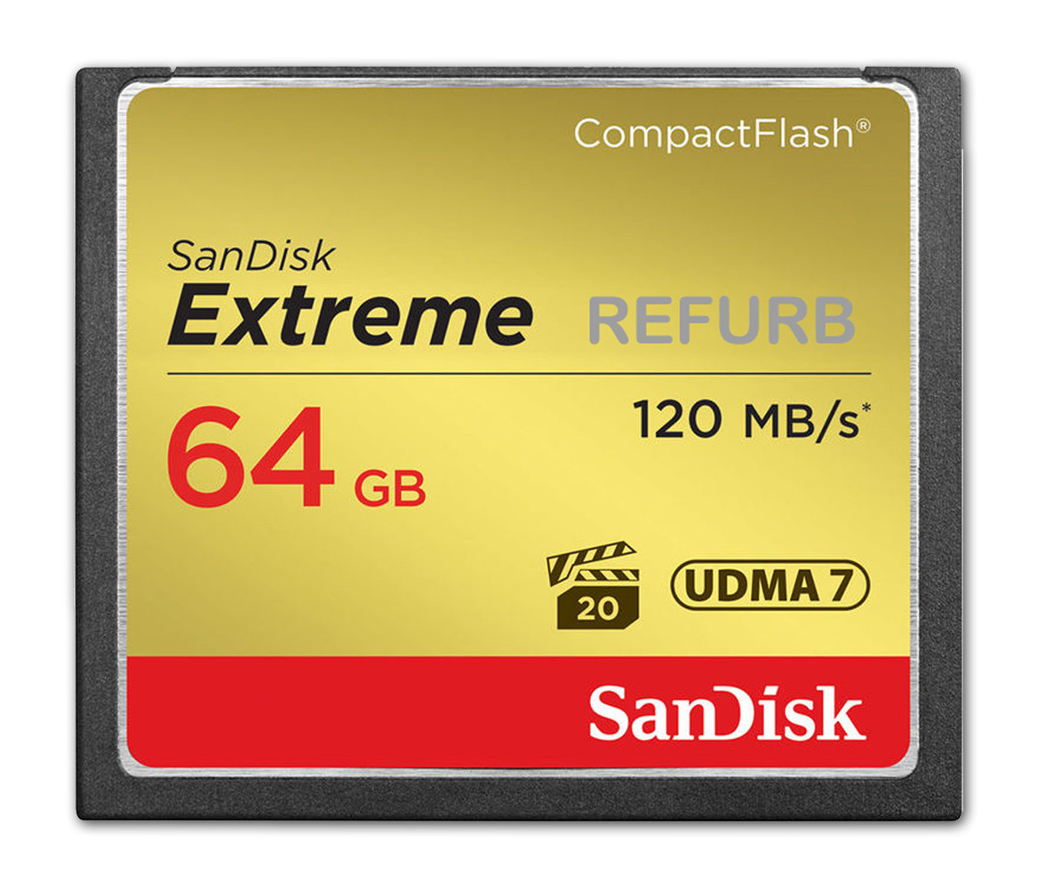 SanDisk CF Extreme 64GB 120MB/s CompactFlash Memory Card SDCFXS-64G 64 GB