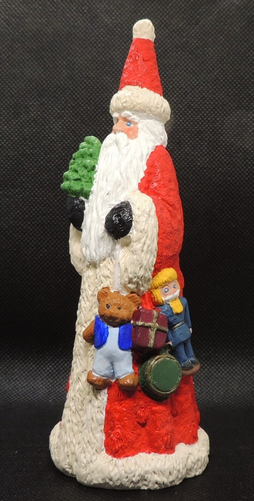 Pencil Santa Plaster Figurine