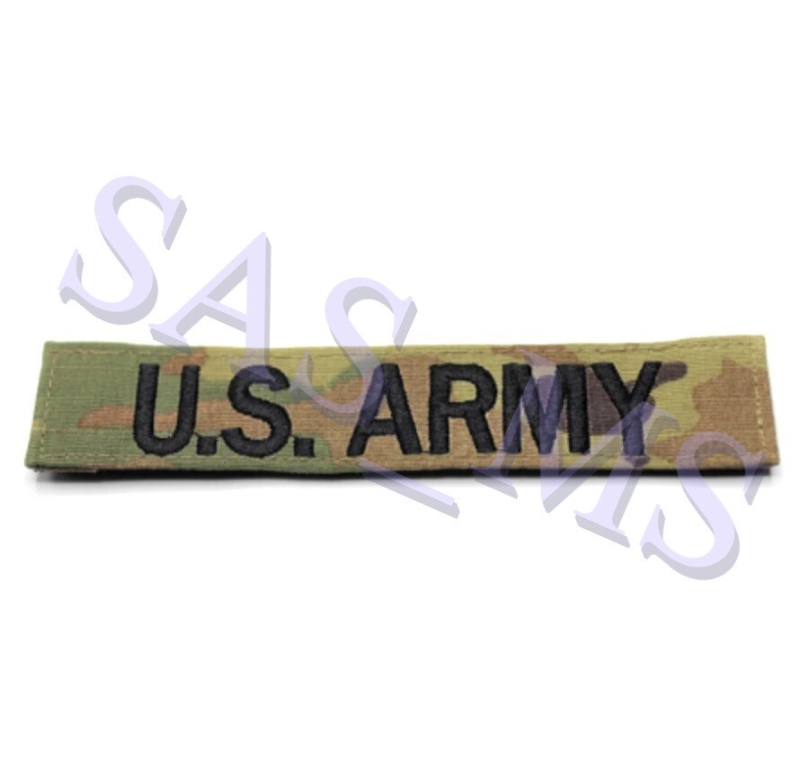 U.S. Army Name tape OCP W2 Scorpion Multicam Hook & Loop Patch New