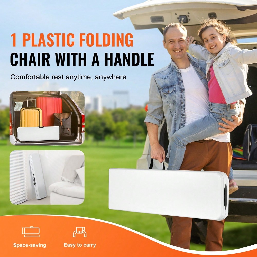 Plastic Folding Bench, 6 FT Portable Folding Bench