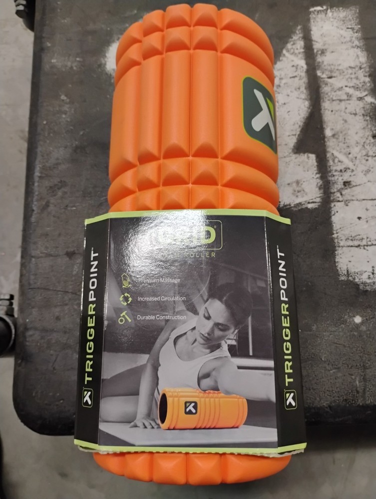 TRIGGERPOINT Grid Foam Roller Orange 13”x 5” Eva Foam