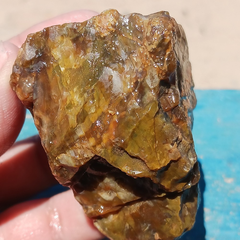 Moss Agate Jasper Unique Colors Chalcedony Matrix Rough Interesting Specimen