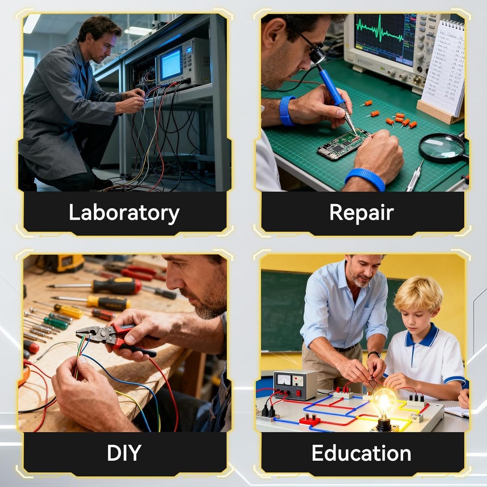 0-30V 5A DC Power Supply Lab Variable Adjustable regulated DC Bench Switching US