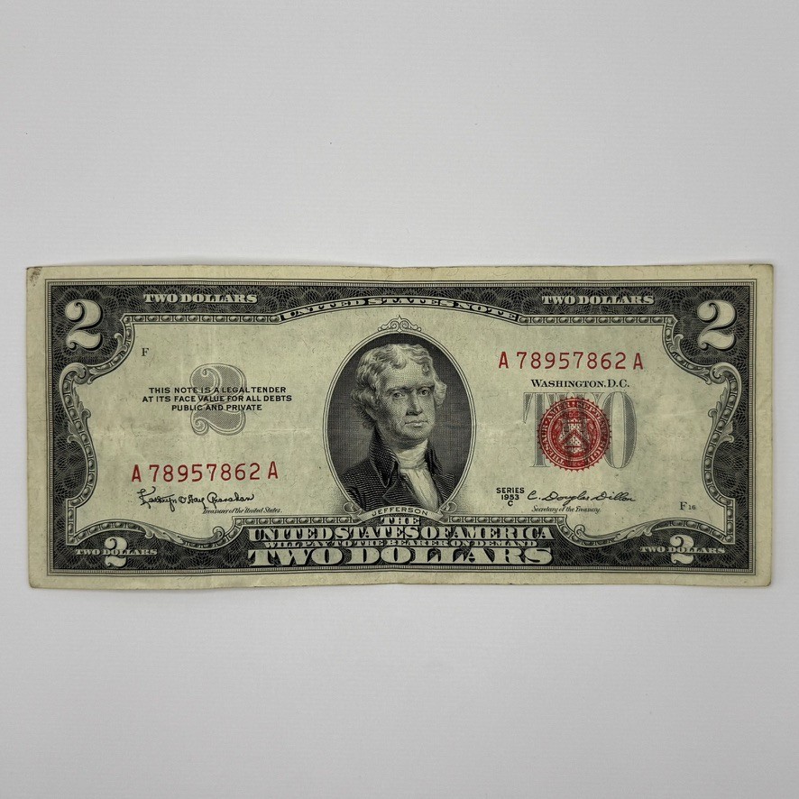 1953C $2 Legal Tender United States Note 7862A