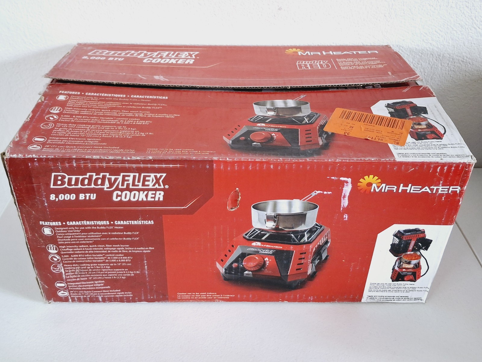 Mr Heater Buddy FLEX Portable Sunflower Cooker 8,000 BTU F600500 New Open Box