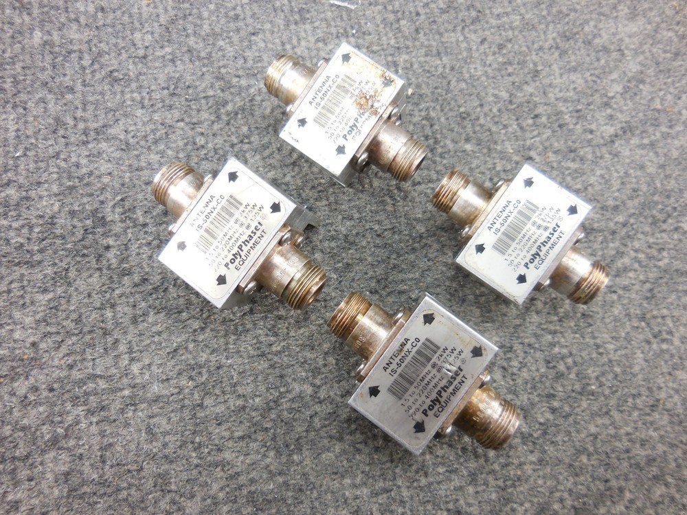 (4) Polyphaser IS-50NX-C0 Flange Mount Impulse Arrestor