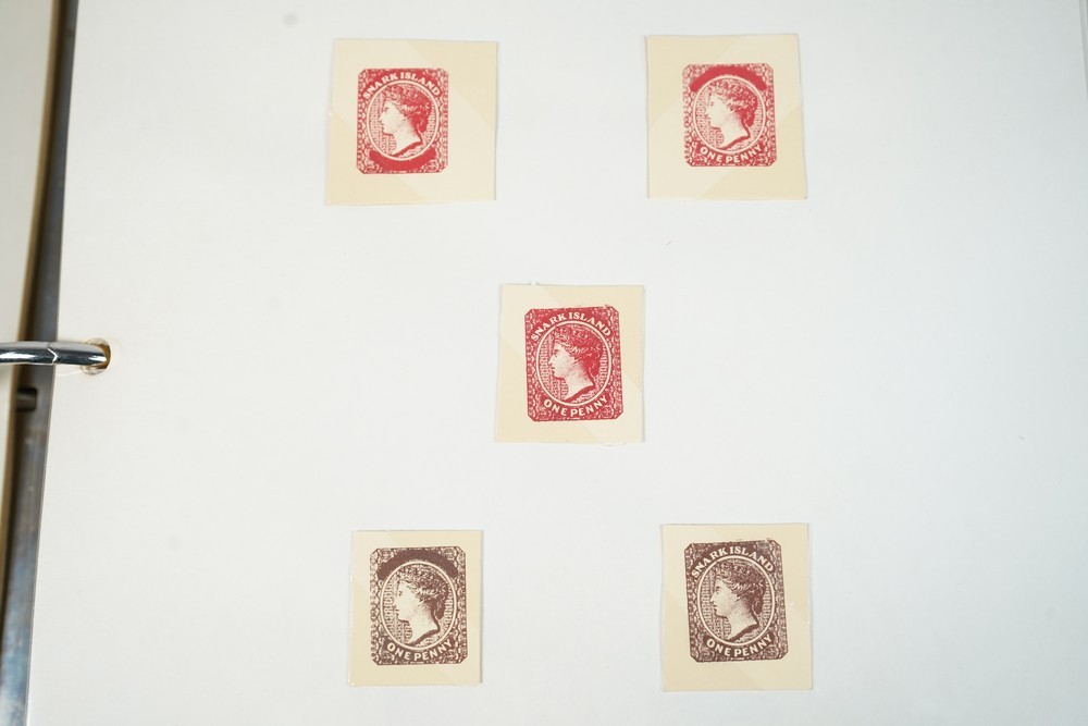 SNARK ISLAND 1980S FANTASY PHILATELY COLLECTION OF CINDERELLAS & COVERS