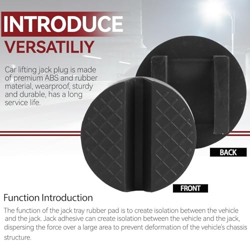 Unique Design Universal Car Jack Stand Support Pad Floor Round Shape 2Pcs