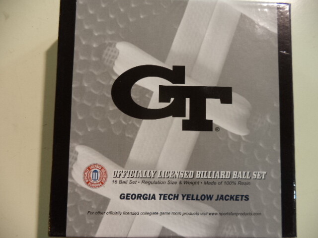 Georgia Tech Yellow Jackets Billiard Ball Set