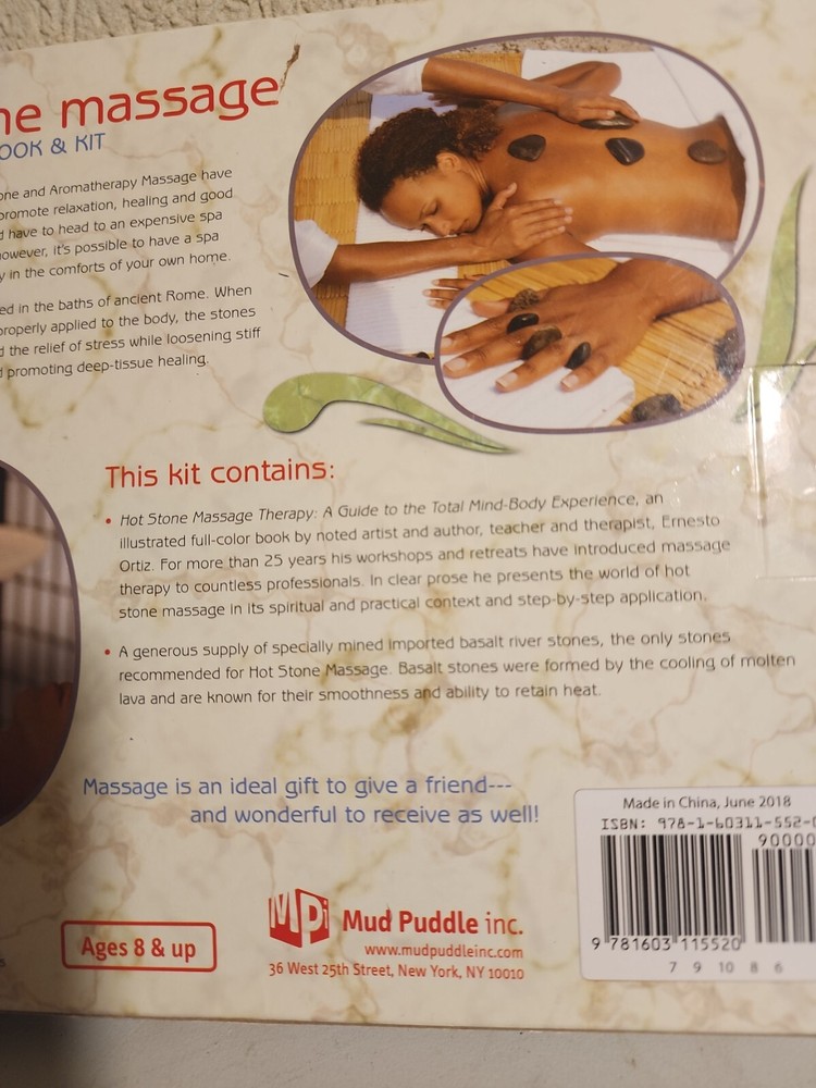 Mud Puddle Hot Stone Massage Book & Kit