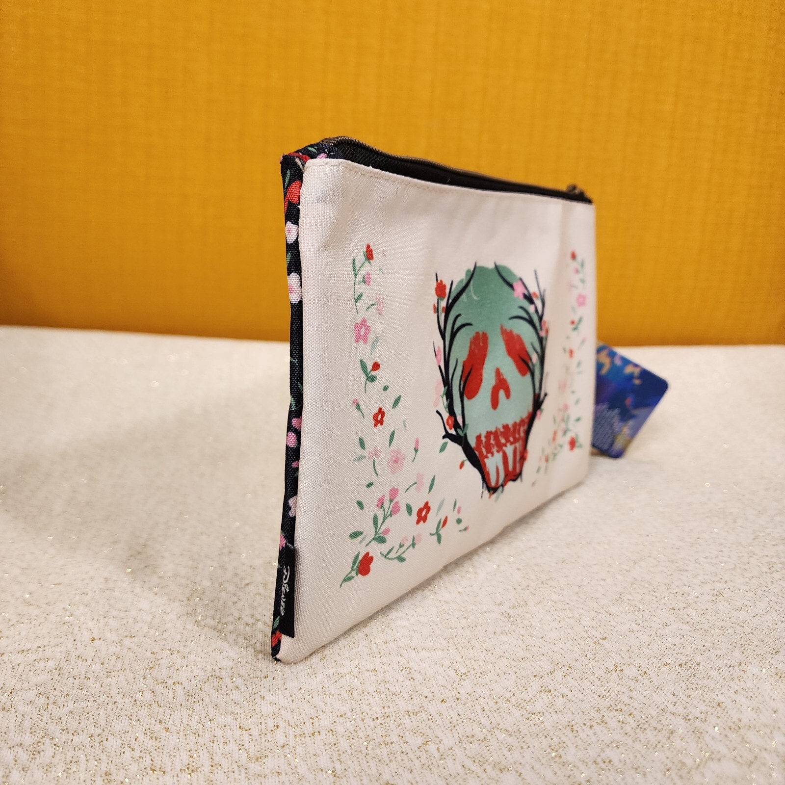 Loungefly Disney Villains Poison Apple Snow White Floral Cosmetic Makeup Bag NEW