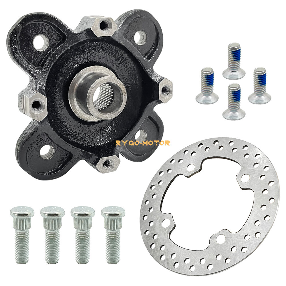 Front Wheel Hub Bearing Studs Brake Rotor for Polaris Ranger XP 900 2013-2019