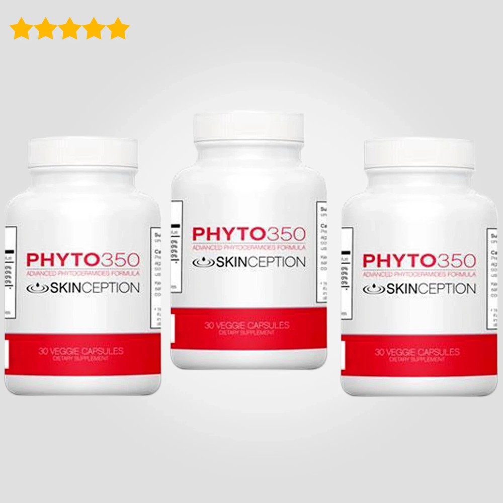 Skinception Phyto350 Advanced Phytoceramides Formula 30 Count each Bottle