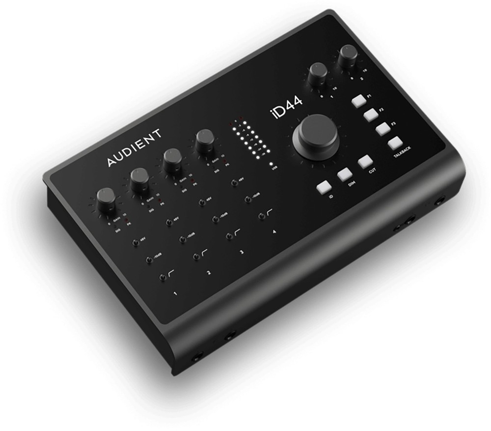 Audient iD44 MKII USB Audio Interface w/ 4 XLR Cables