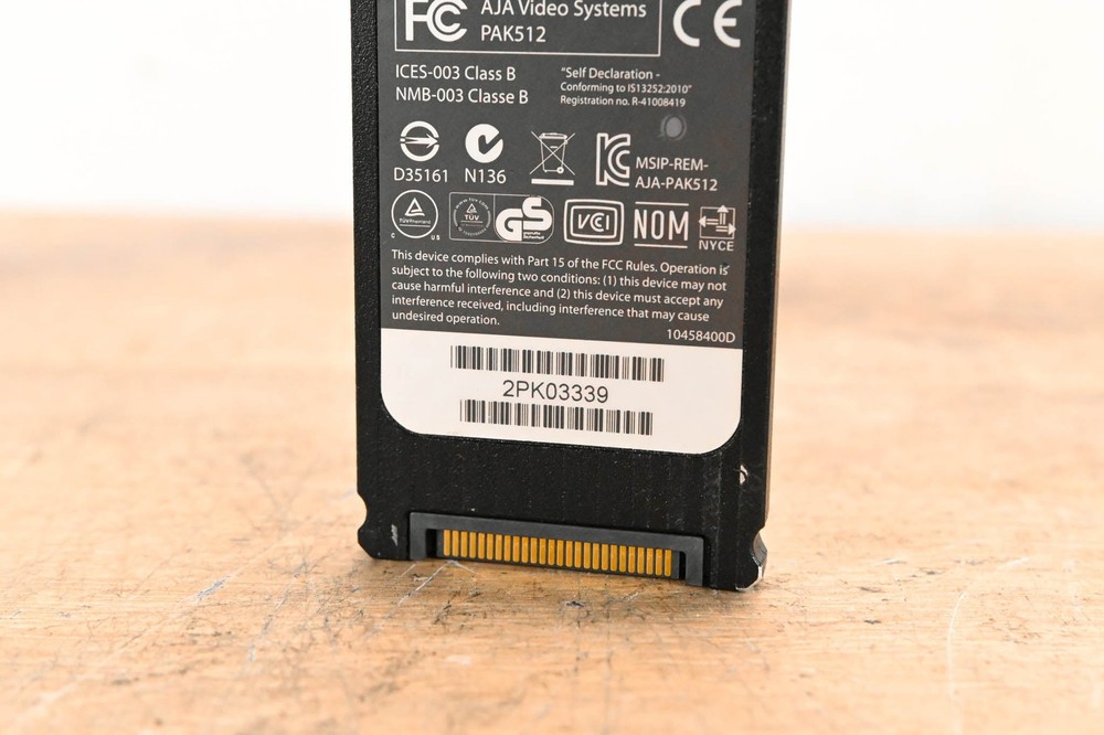 AJA PAK512 SSD Module for Ki Pro Systems CG01WD7