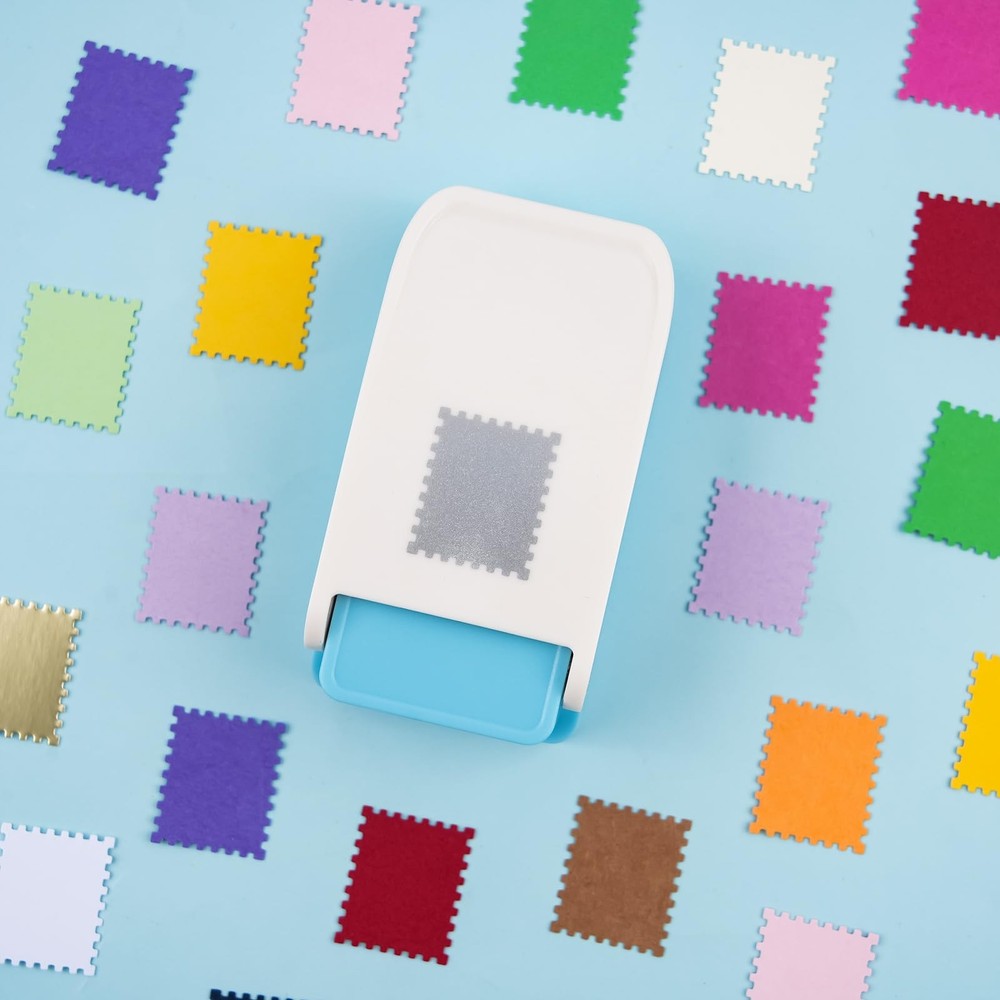Paper Punch | Stamp Hole Puncher | 1x0.8 inch Rectangular Postage Stamp Shape...