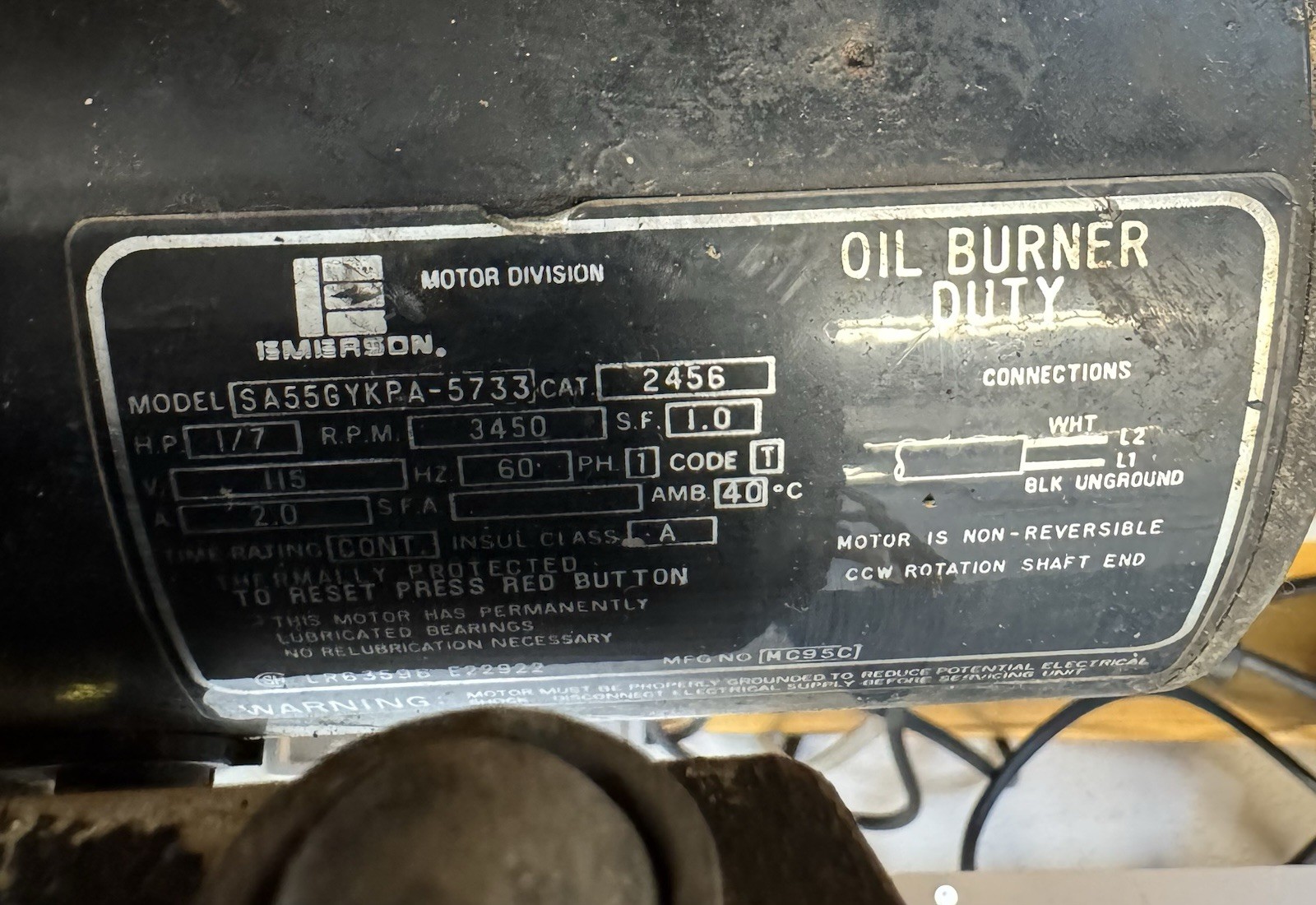 Beckett AFG Oil Burner