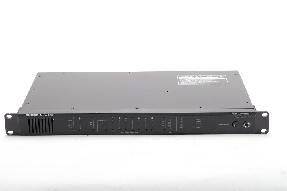 Shure MXWANI8 8-Channel Audio Network Interface Module - Fair Condition